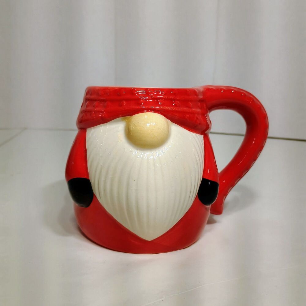 ROYAL NORFOLK Gnome Santa Festive Collectible Christmas Holiday Mug